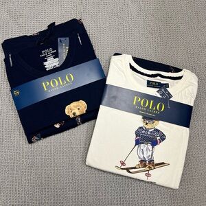 🐻 Polo Ralph Lauren Polo Bear Pajamas set For Him&Her, Men Size M, Women Size XS